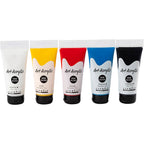 Art akrylmaling sæt 5x75 ml grundfarver