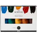 Art akrylmaling sæt 5x75 ml naturfarver