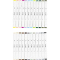 Illustration marker streg 1+8 mm standardfarver 48 stk ass