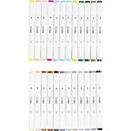 Illustration marker streg 1+8 mm standardfarver 48 stk ass