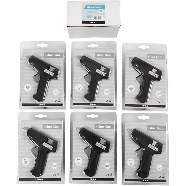 Limpistoler 6 stk med 200 stk lim
