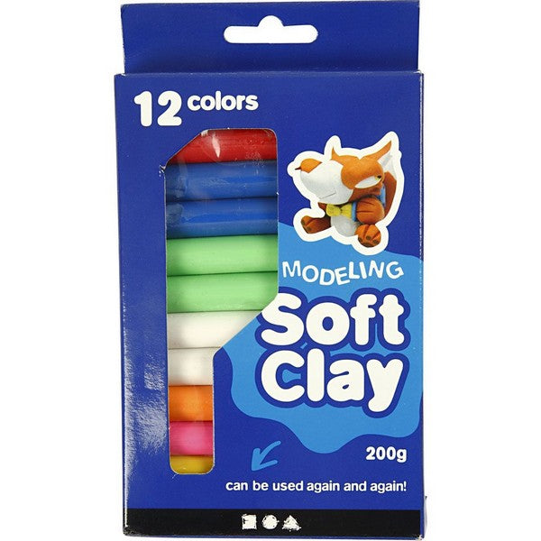 Modellervoks 200 gram ass farver