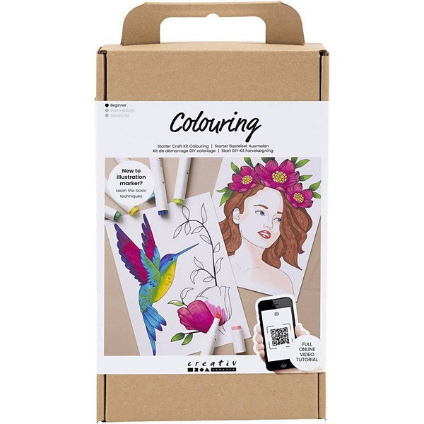 DIY Kit farvelægning med tuscher