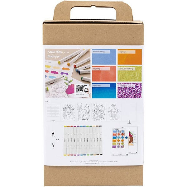 DIY Kit farvelægning med tuscher