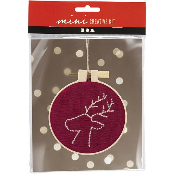 DIY mini kit broderi rensdyr