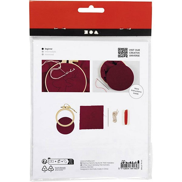 DIY mini kit broderi rensdyr