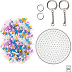 Mini DIY Kit rørperler charms/taskepynt ass farver