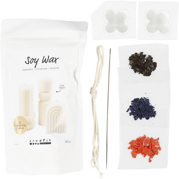 DIY Kit Lysstøbning Bubble soyalys 3 farver