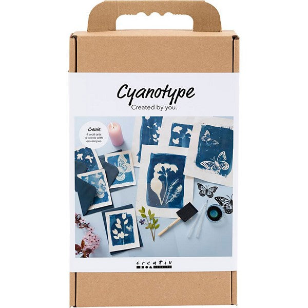 DIY Kit cyanotypi blå
