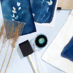 DIY Kit cyanotypi tekstil blå