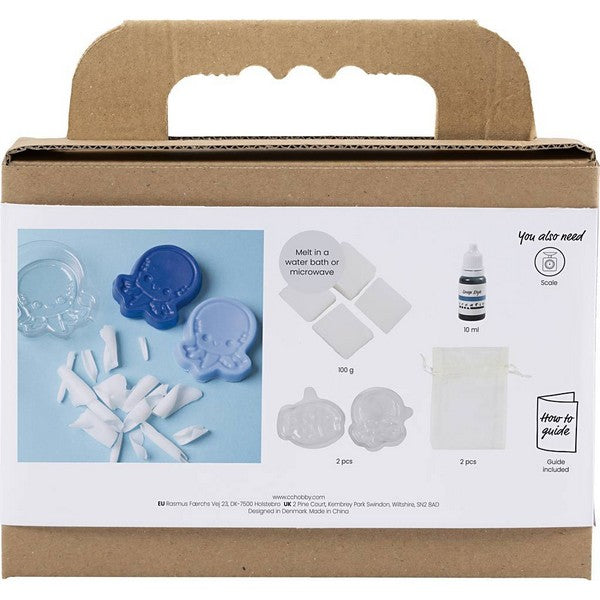 Mini DIY kit sæbefremstilling havdyr blå