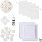 Mini DIY kit sæbefremstilling blomster rosa/pink