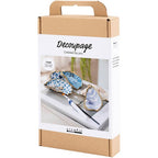 DIY Kit decoupage østersskaller blå