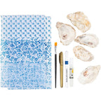 DIY Kit decoupage østersskaller blå
