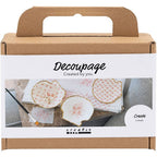 Mini DIY Kit decoupage muslingeskaller soft rosa