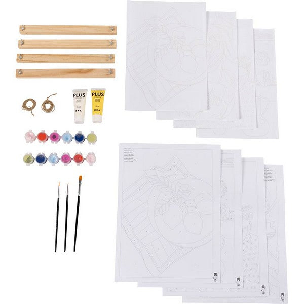 DIY Kit farvelægning mal efter tal akrylmaling
