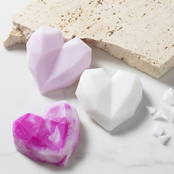 Mini DIY kit sæbefremstilling hjerte pink
