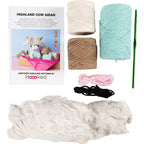 DIY Kit amigurumi ko beige mint