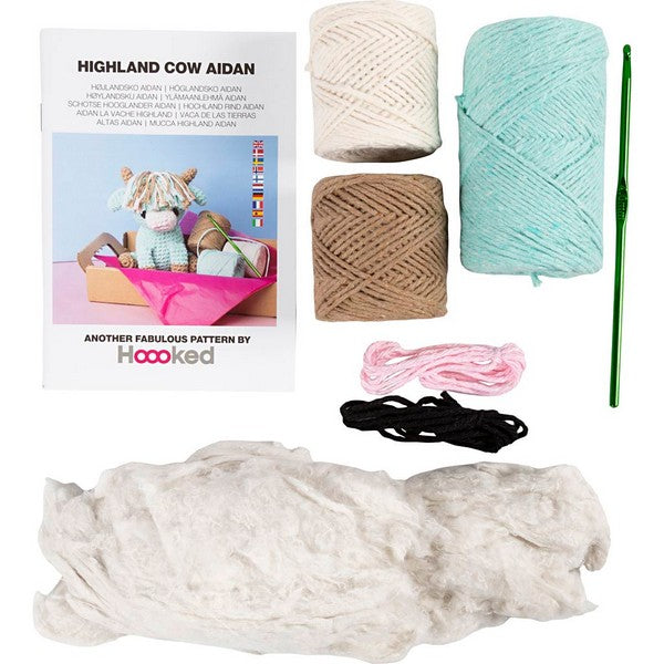 DIY Kit amigurumi ko beige mint