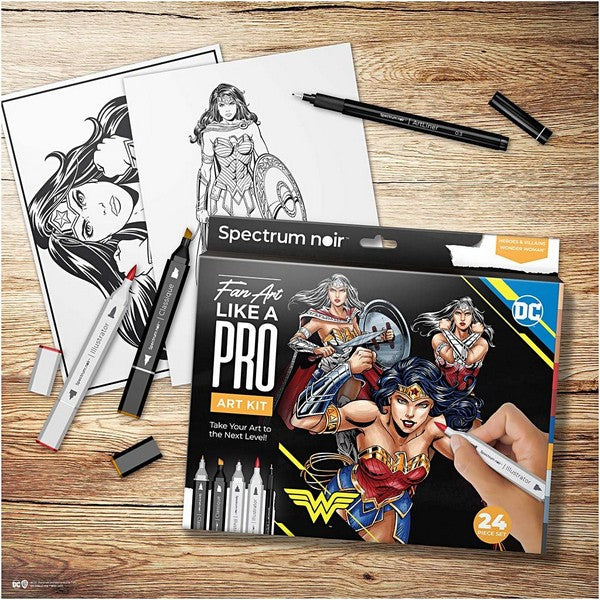 Kit illustration Wonder Woman ass farver