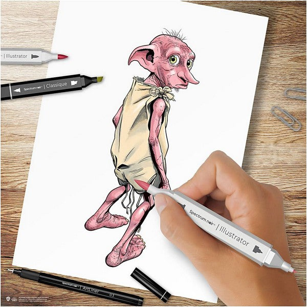 Kit illustration Harry Potter Magiske følgesvende ass farver