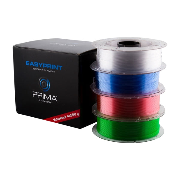 EasyPrint PETG-filament transparent 1,75 mm 4x500 gram ruller