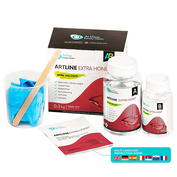 Artline Extra Honey Epoxy Resin - 300 gram