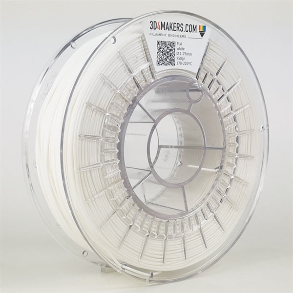 PLA Filament Hvid (Ral 9003) 1,75 mm 750 gram