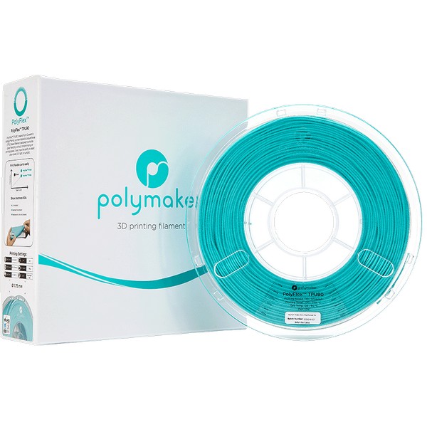Polymaker PolyFlex TPU-90A Blå-Grøn 1,75 mm 750 gram
