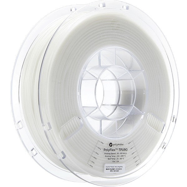 Polymaker PolyFlex TPU-90A Hvid 1,75 mm 750 gram
