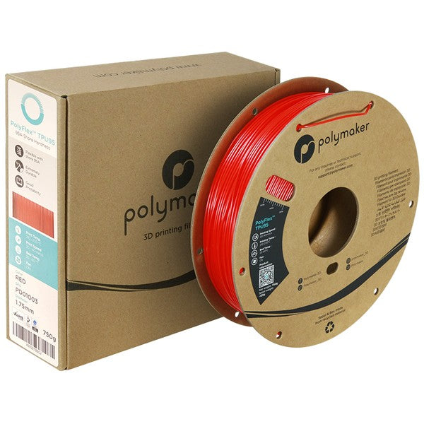 Polymaker PolyFlex TPU-95A Rød 1,75 mm 750 gram