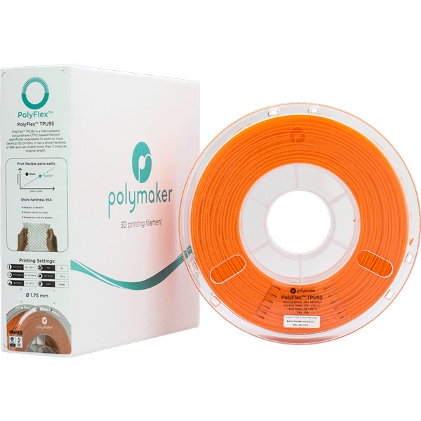 Polymaker PolyFlex TPU-95A Orange 1,75 mm 750 gram