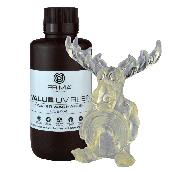PrimaCreator Value resin vandvaskbar klar 500 ml