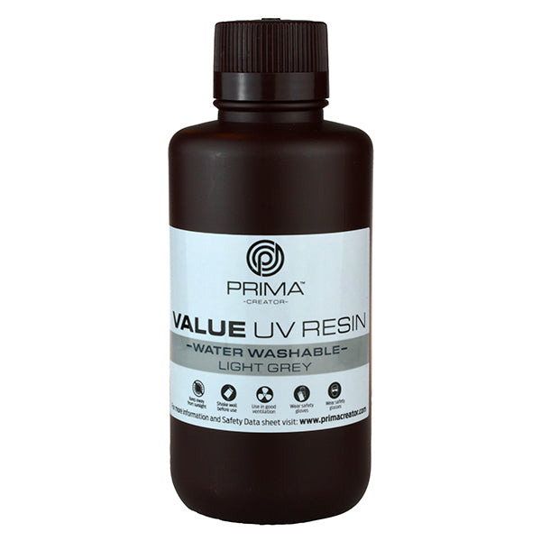 PrimaCreator Value resin vandvaskbar lys grå 500 ml