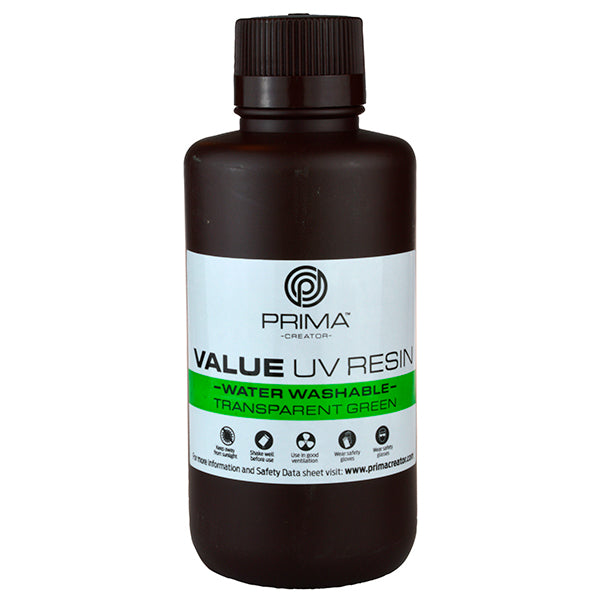 PrimaCreator Value resin vandvaskbar transparent grøn 500 ml
