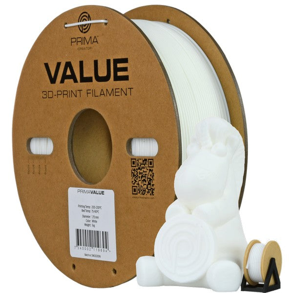 PrimaValue ABS filament Hvid 1,75 mm 1 kg