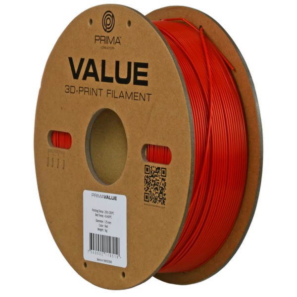 PrimaValue ABS filament Rød 1,75 mm 1 kg