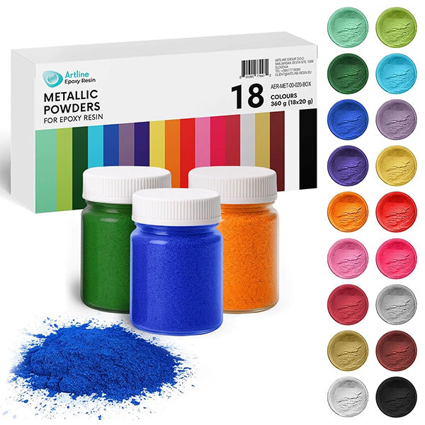 Artline Farvepigment pulver metallisk 18x20 gram