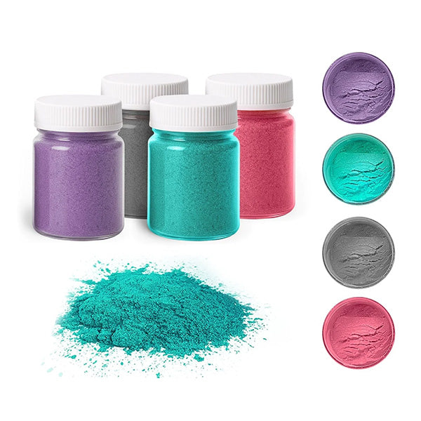 Artline Farvepigment pulver metallisk 4x20 gram pastelfarver