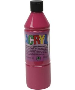 akrylmaling blank 500 ml primær rød