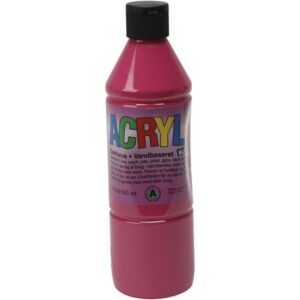 akrylmaling blank 500 ml primær rød