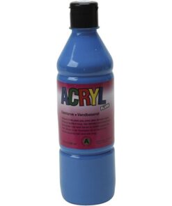 akrylmaling blank 500 ml primær blå