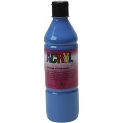 akrylmaling blank 500 ml primær blå