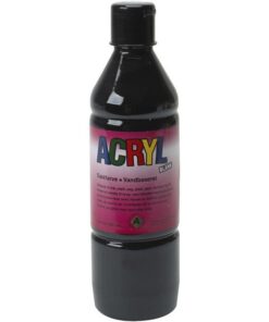 akrylmaling blank 500 ml primær sort