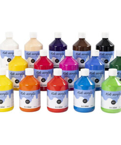 Akrylmaling mat 15x500 ml 
