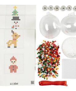 DIY Kit julekugler med rørperler