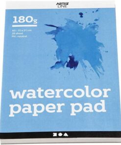 Akvarelblok A5 - 180 gram 20 ark