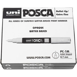 Posca tusch pakke PC-1M extra-fine 12 ass farver
