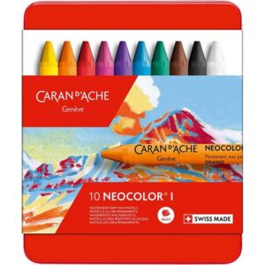 CARAN D’ACHE Neocolor I farvekridt 10 stk ass