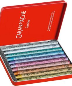 CARAN D’ACHE Neocolor I metallic farvekridt 10 stk ass